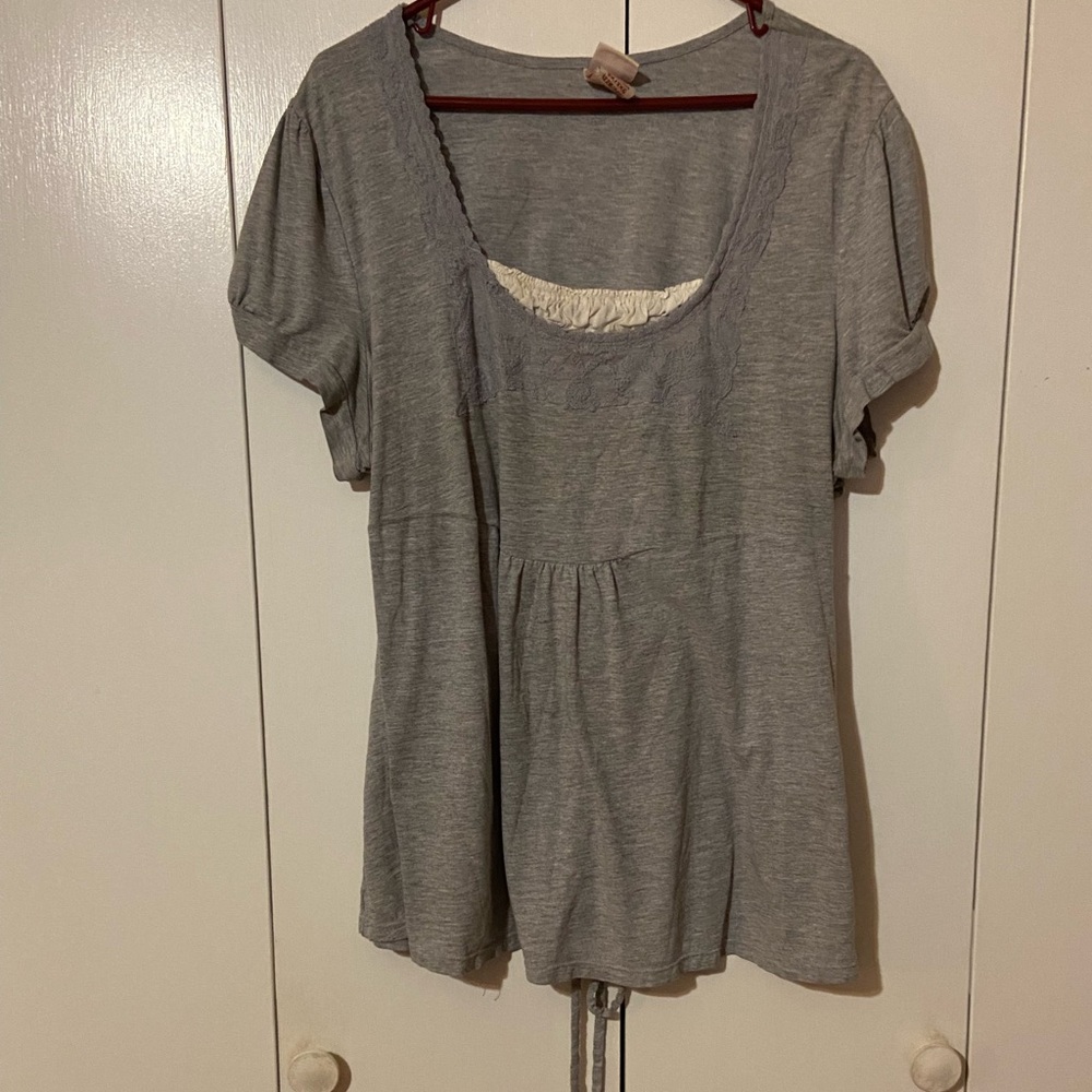 Faded Glory Tie back Top